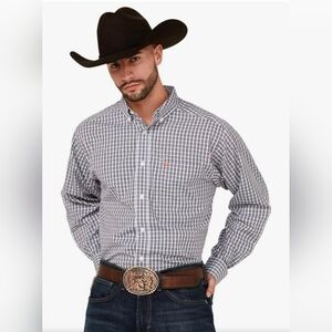 Ariat Mens Wrinkle Free Walker Classic Fit Shirt, Size XLT